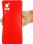 Mikrofiber Astar Hassas Kesik Parmak Izi Önleyici Sıvı Silikon Kılıf Telefon Arka Kapağı Vivo X60 Pro 5g (Küresel)-Kırmızı Için Kullanışlı Kayış (Yurt Dışından) 5