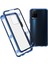 Vivo Y21-BLUE Için Çift Taraflı Temperli Cam + Metal Çerçeve Hibrit Telefon Kılıfı Manyetik Kapatma ile Tam Koruma Kılıfı (Yurt Dışından) 1