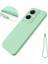 Vivo Y78+5G Yumuşak Astarlı Düşmeye Karşı Kapaklı Sıvı Silikon Esnek Telefon Kılıfı-Yeşil (Yurt Dışından) 1