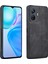 Azns Darbeye Dayanıklı Cep Telefonu Kılıfı Vivo Y77E 5G/Y77 5g Baskılı Desen Pu Deri Kaplamalı Tpu Kapak-Siyah (Yurt Dışından) 1