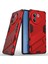 Vivo V30E 5g Kickstand Kılıfı Pc+Tpu Darbeye Dayanıklı Çizilmez Telefon Kılıfı-Kırmızı (Yurt Dışından) 2
