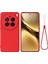 Vivo X200 Pro 5g Kılıf Sıvı Silikon Telefon Arka Kapağı El Kayışı Ile-Kırmızı (Yurt Dışından) 1