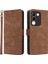 Vivo V29E(GLOBAL)5G/Y200(HINDISTAN)5G Kılıf Rfıd Engelleme Cüzdan Standı Kılıfı Kayışlı-Kahverengi (Yurt Dışından) 1