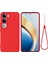Vivo V40 Lite (Endonezya) 5g/4g Kılıf Sıvı Silikon Çizilmez Telefon Kılıfı El Kayışı Ile-Kırmızı (Yurt Dışından) 1