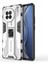 Vivo X90 5g Sert Pc Yumuşak Tpu Çift Katmanlı Düşmeye Karşı Telefon Kılıfı Kamera Koruması Ayaklık Kapağı-Gümüş (Yurt Dışından) 1