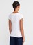 31855 Kayık Yaka T-Shirt-Beyaz 2