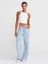 21104 Fitilli Crop Top-Beyaz 4