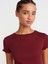 31935 Kısa Kollu T-Shirt-Açık Bordo 3