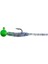Hook Worm Jighead+Lrf Silikonu 2gr+4.5cm 5 Adet Head Green+Blue Glitter 1