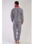 Erkek Uzun Kol Polar Gri Pijama Takım C2T8N1O303 4