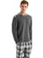 Erkek Uzun Kol Thermal Antrasit Pijama Takım C2T0N6O04 1