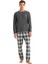 Erkek Uzun Kol Thermal Antrasit Pijama Takım C2T0N6O04 2