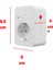 Akım & Şok Korumalı Tekli Priz Açma Kapama Düğmeli Çoçuk Korumalı Fiş 720 Joule IP20 3600 W Koruma 3