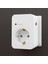 Akım & Şok Korumalı Tekli Priz Açma Kapama Düğmeli Çoçuk Korumalı Fiş 720 Joule IP20 3600 W Koruma 5