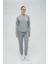 Kadın Uzun Kol Gri Melanj Pijama Takım C5T2N2O12 2