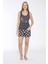 Kadın Kısa Kol Füme Şortlu Pijama Takım C8T4N7O-048 1