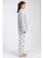 Kadın Büyük Beden Welsoft Uzun Kol Gri Pijama Takım C5T5N1O304 2