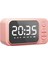 Pembe Dijital Masa Saati, Bluetooth Hoparlör ve Fm Radyo ile Çok Fonksiyonlu 2