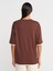 31894 Çift Görünümlü Oversize T-Shirt-Açık Kahve 2