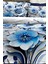 %100 Pamuk Ranforce Çeyizlik Luxury 5d Dijital Çift Kişilik Nevresim Takımı Blue 4