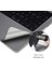 Macbook Pro Laptop Kaplama 13 Inç M1-M2, Sticker Koruyucu Touchpad Trackpad A2251 A2289 A2338 ile Uyumlu Gri 3