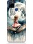 Realme C12 Uyumlu Ay Üzerinde Hayalci Kız Desenli Silikon Kılıf 1
