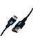 Coral USB A-C Hızlı Şarj Kablosu (Siyah + Mavi/siyah Uç) (150 Cm) 1