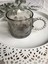 Kupa Bardak, Modern Cam Fincan, Kahve ve Çay Kupası, Sunum Fincanı, Içecek Bardağı (Füme Gri) 3