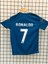 Kısa Kol Ronaldo Turkuaz 2018 Real. Madrid. Şampiyonlar Ligi Yetişkin Forması 3