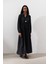 Tencel Dökümlü Elbise Siyah 5