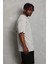 Unisex Oversize Düz Bisiklet Yaka T-Shirt - Gri 2