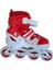 Furkan Toys F-Sports Kırmızı Ayarlabilir 2+2 Işıklı Metal Alıştırma Pateni Çanta..34-37 1
