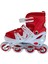 Furkan Toys F-Sports Kırmızı Ayarlabilir 2+2 Işıklı Metal Alıştırma Pateni Çanta..34-37 2