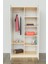 Minik Rüyacı Design "calista" Gardırop 5 Raflı Askılı Çocuk Odasi Elbise Dolabı 4