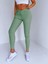 Kadın Yüksek Bel Likralı Skinny Fit Kot Pantolon Yeşil 1