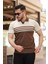 Erkek Çizgi Desenli Yakalı Kısa Kollu T-Shirt 1