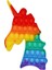 Renkli Dinozor ve Unicorn Popit Seti, Eğlenceli Iki Parçalı Oyuncak Koleksiyonu 2
