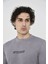 Unisex Bisiklet Yaka Slim Fit T-Shirt- Gri 4