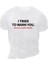 Baskılı Oversize Bisiklet Yaka T-Shirt - Beyaz 1
