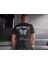 Erkek Bisiklet Yaka Baskılı Oversize T-Shirt - Siyah 1