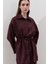 Keten Beli Bağlamalı Tunik Mürdüm 3