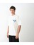 Unisex Bisiklet Yaka Baskılı Oversize T-Shirt - Beyaz 3