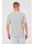 Unisex Düz Biskilet Yaka Oversize T-Shirt - Gri 2