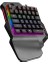 Mıracle K1 Siyah USB LED Işıklı Q 35 Tuşlu Multimedya Mini Gaming Oyuncu Klavyesi 2