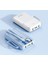 H28 10000 Mh Pd 20W ve USB 22.5W Fast Hızlı Şarj Dahili Type C ve Lightning Kablolu Dünya Standartlarına Uygun Polymer Batarya Birebir Amper LCD Göstergeli Powerbank 3