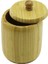 No-10 Ahşap - Bambu Şekerlik Kapaklı Çap: 9cm Derinlik: 10.5cm (4172) 1