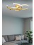 Noris Modern Tasarım Eskitme Renk Salon Mutfak Hol Beyaz LED 3 Lü Avize 1