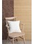 Jakarlı Kırlent 43X43 cm Boho Ekru 1