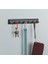 Pirinç Fbkeyt7- Bse- R 34, 3 cm Anahtar Ray ile 7 Haken Siyah & Saten Nikel, Fbkeyt7- Bse- R 2