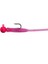 Hook Worm CY091 Jighead+Lrf Silikonu 1.5gr+4.5cm Head Glow/light Pink 3